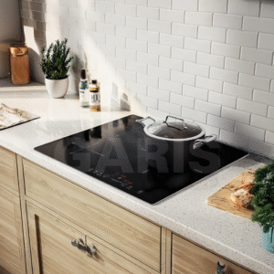 Bếp từ 3 vùng nấu, kính vát 4 cạnh, viền hợp kim nhôm Aviation Shield G1116