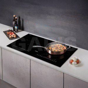 Bếp từ 2 vùng nấu, kính vát 4 cạnh, viền hợp kim nhôm Aviation Shield G1214