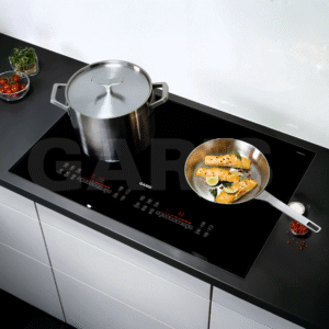 Bếp từ 2 vùng nấu, kính vát 4 cạnh, viền hợp kim nhôm Aviation Shield G1416